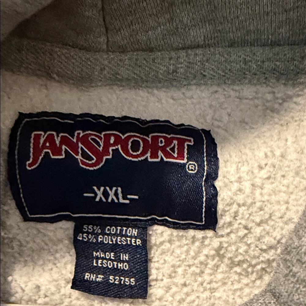 Jansport Gray Wisconsin Men's Sweater - Picture 4 of 4